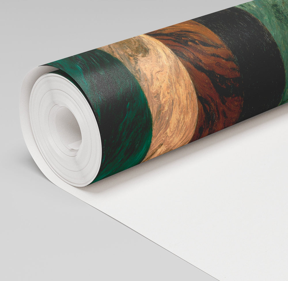 Emerald Grain Wallpaper - Painted Paper