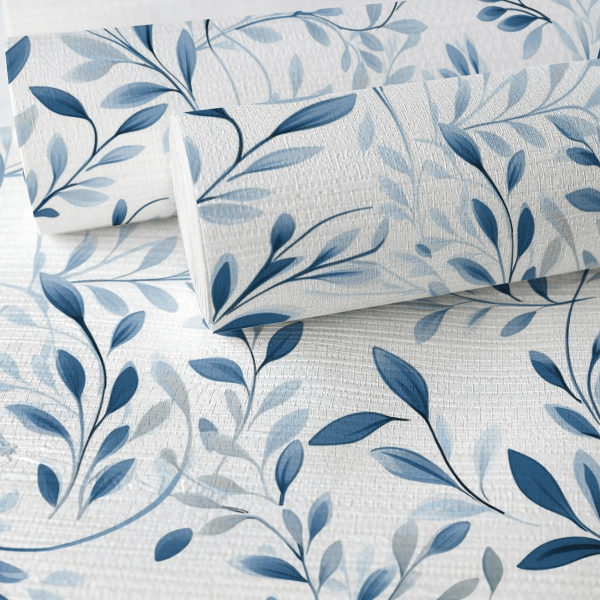 Emika Flora Faux Grasscloth Wallpaper - Painted Paper