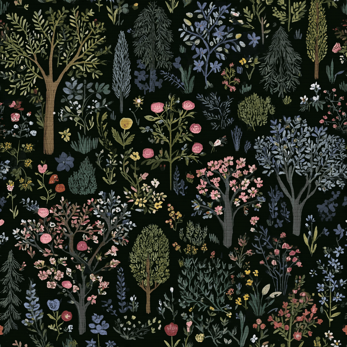 Enchanted Grove Faux Grasscloth Wallpaper - Painted Paper