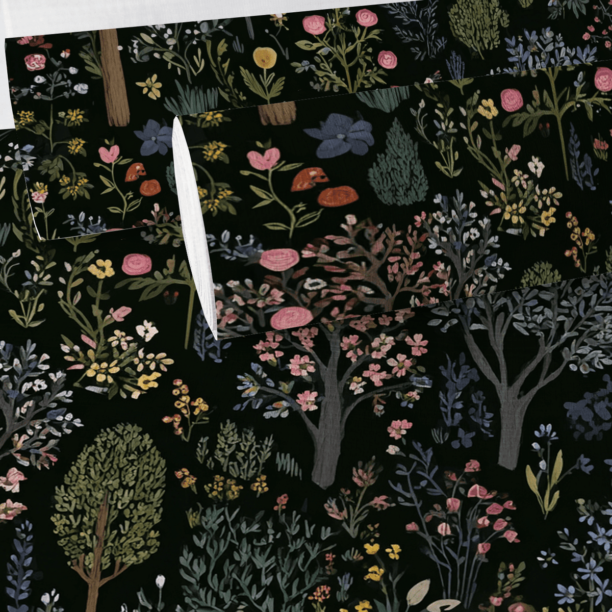 Enchanted Grove Faux Grasscloth Wallpaper - Painted Paper