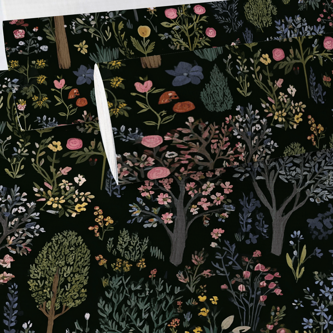 Enchanted Grove Faux Grasscloth Wallpaper
