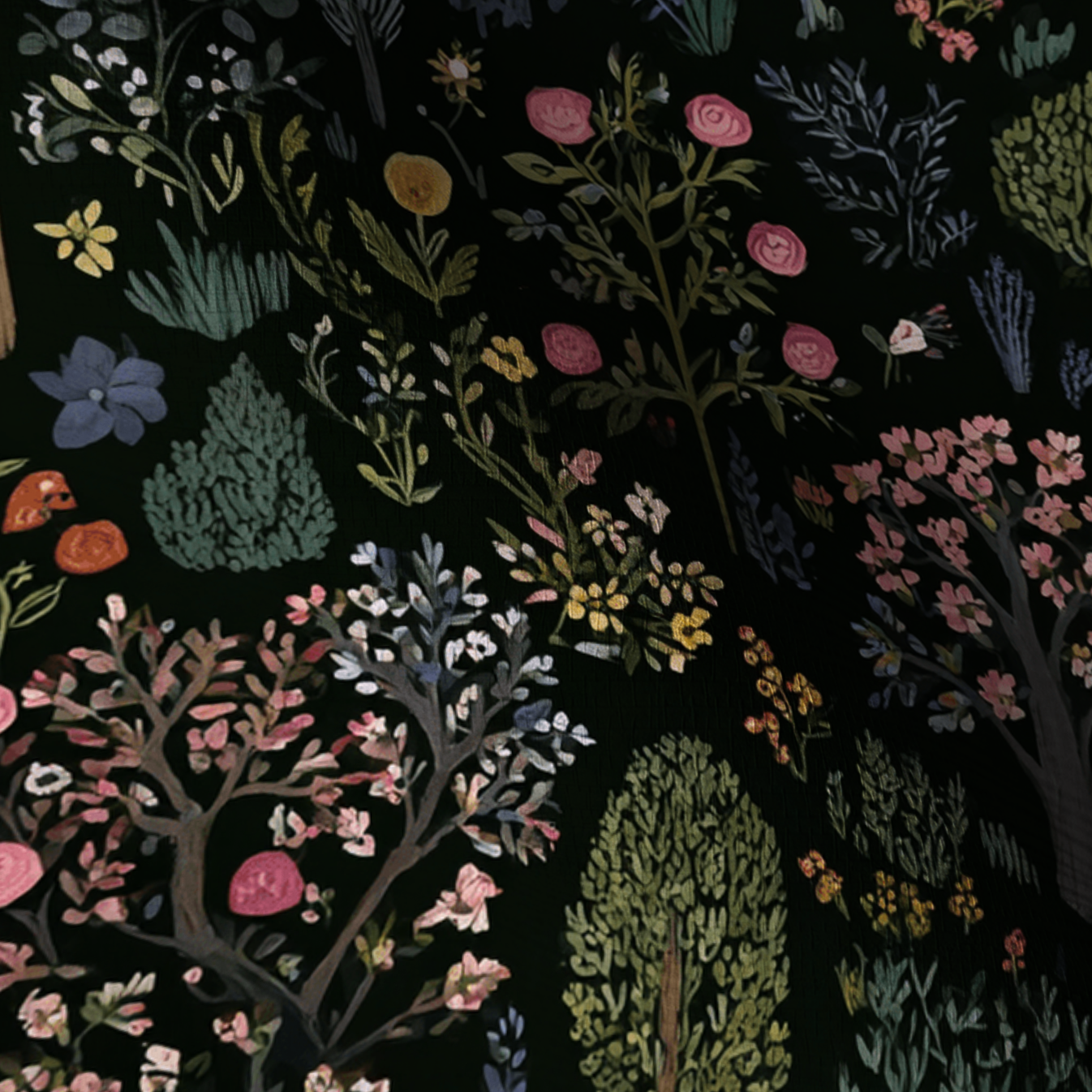 Enchanted Grove Faux Grasscloth Wallpaper
