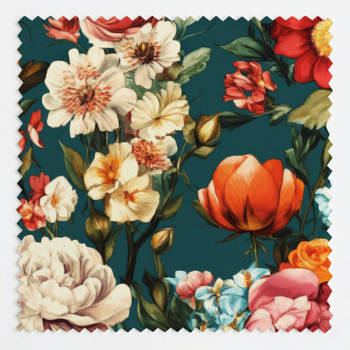 Ender Floral - Fabric - Painted Paper