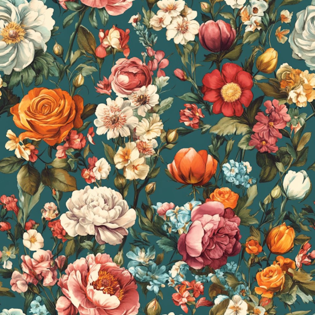 Ender Floral Wallpaper - Painted Paper