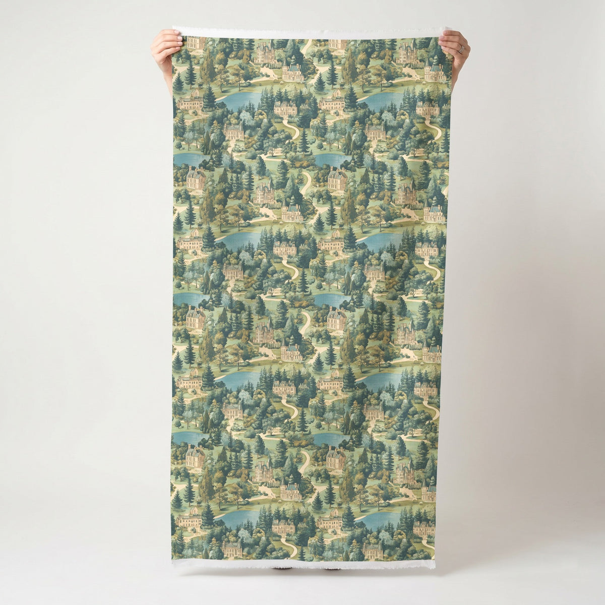 English Village - Fabric - Painted Paper