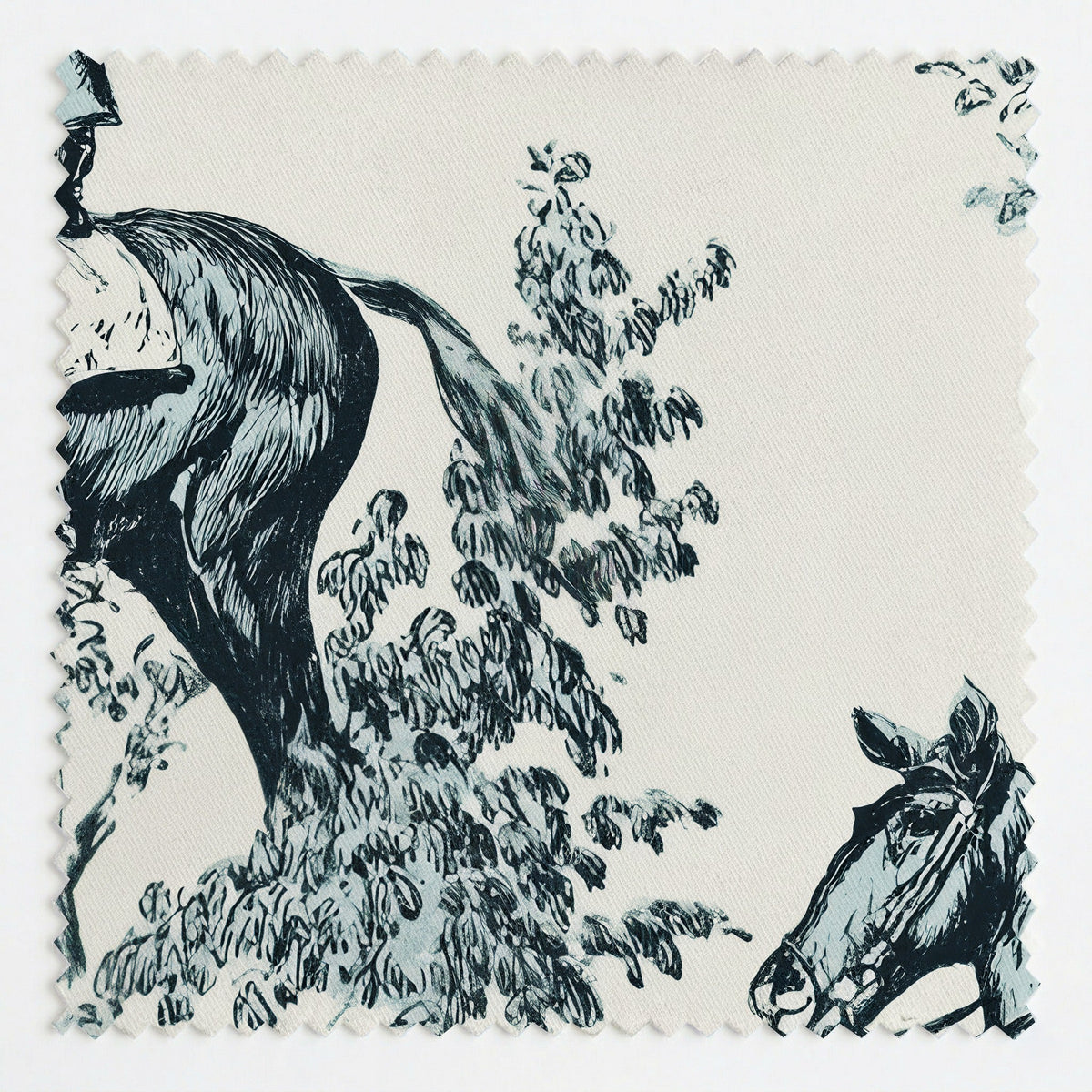 Equestrian Toile - Fabric - Painted Paper
