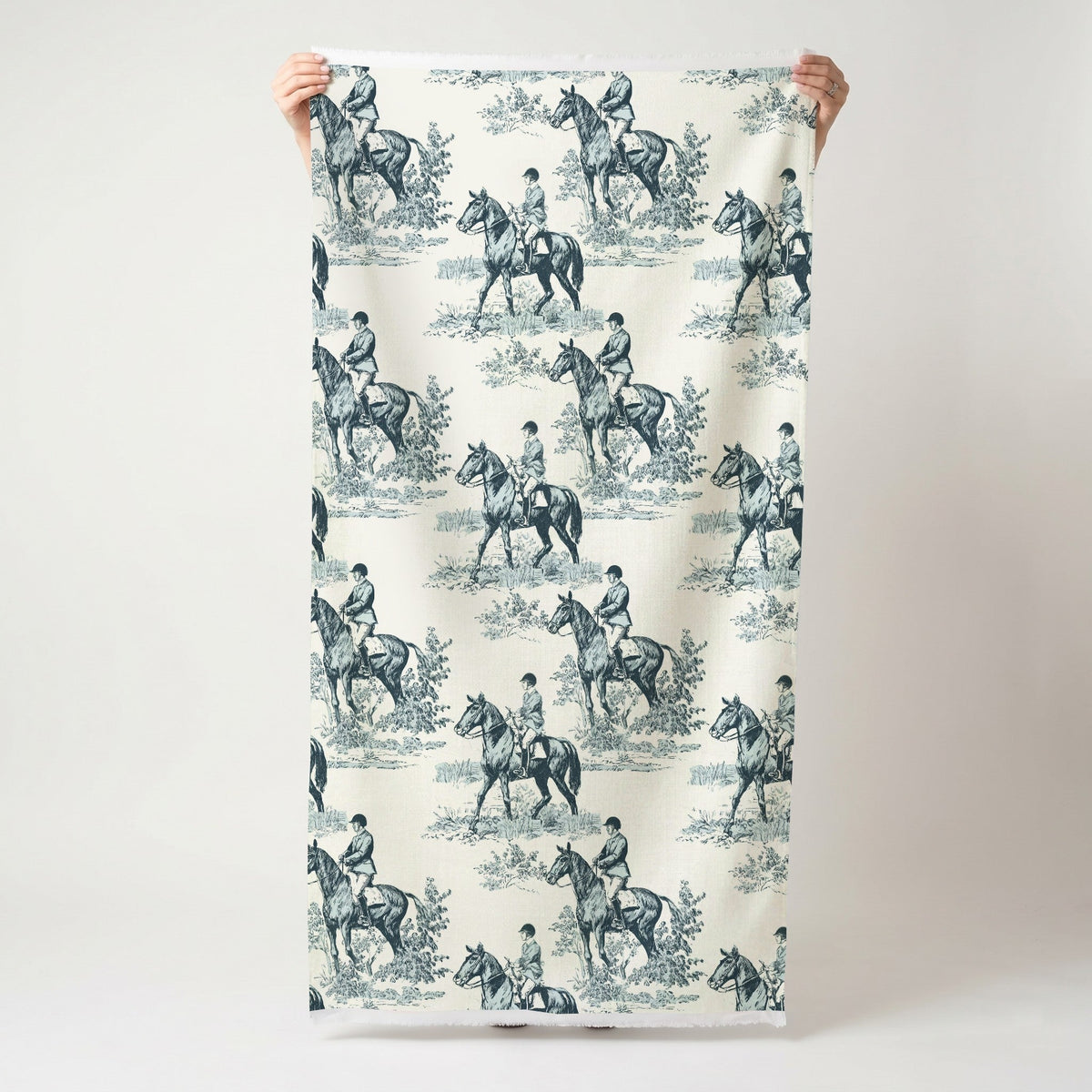 Equestrian Toile - Fabric - Painted Paper