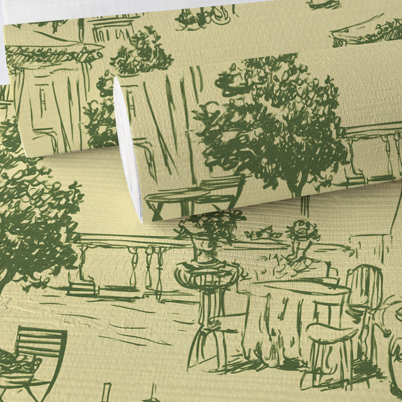 Escape to Rome Faux Grasscloth Wallpaper