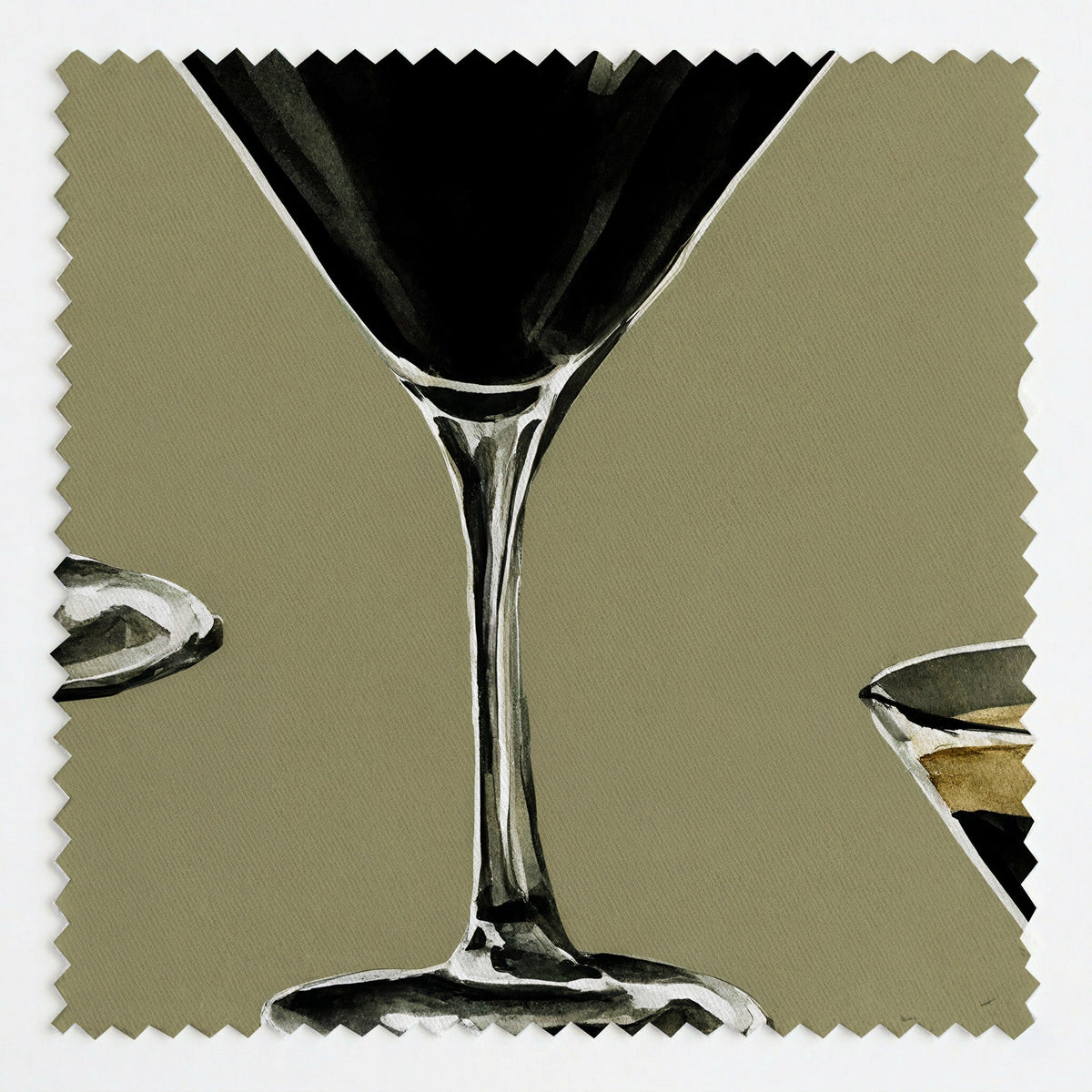 Espresso Tini - Fabric - Painted Paper