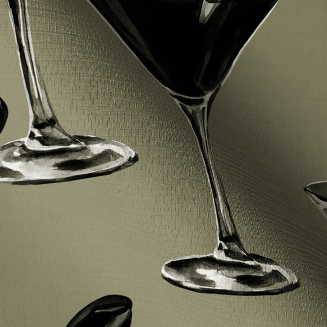 Espresso Tini Faux Grasscloth Wallpaper - Painted Paper