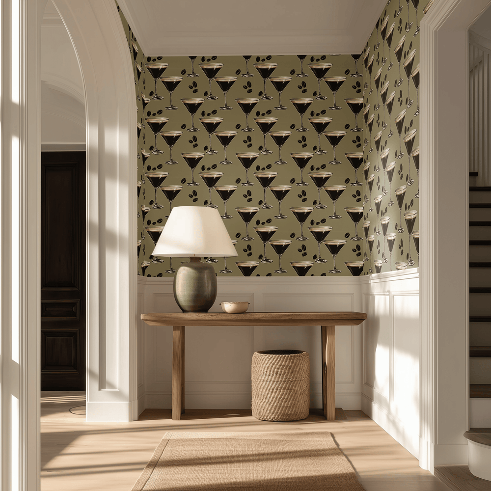 Espresso Tini Wallpaper - Painted Paper