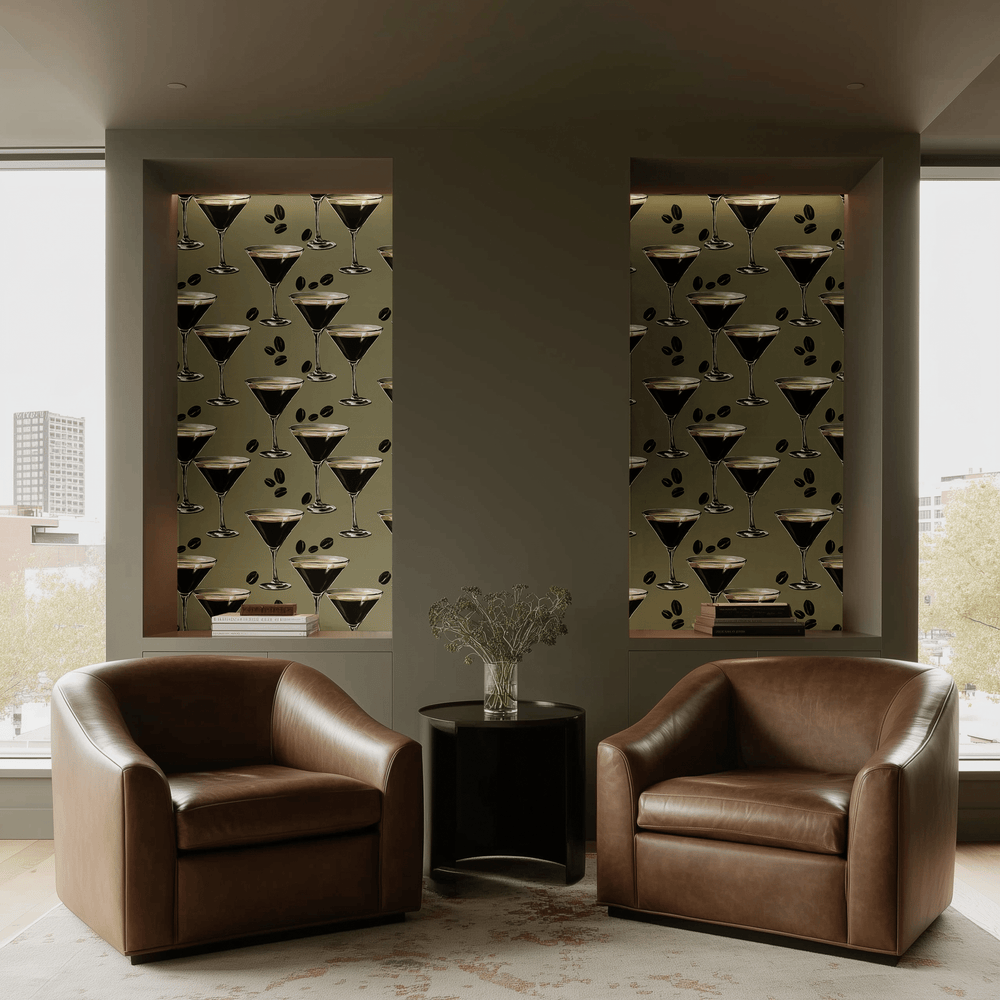Espresso Tini Wallpaper - Painted Paper