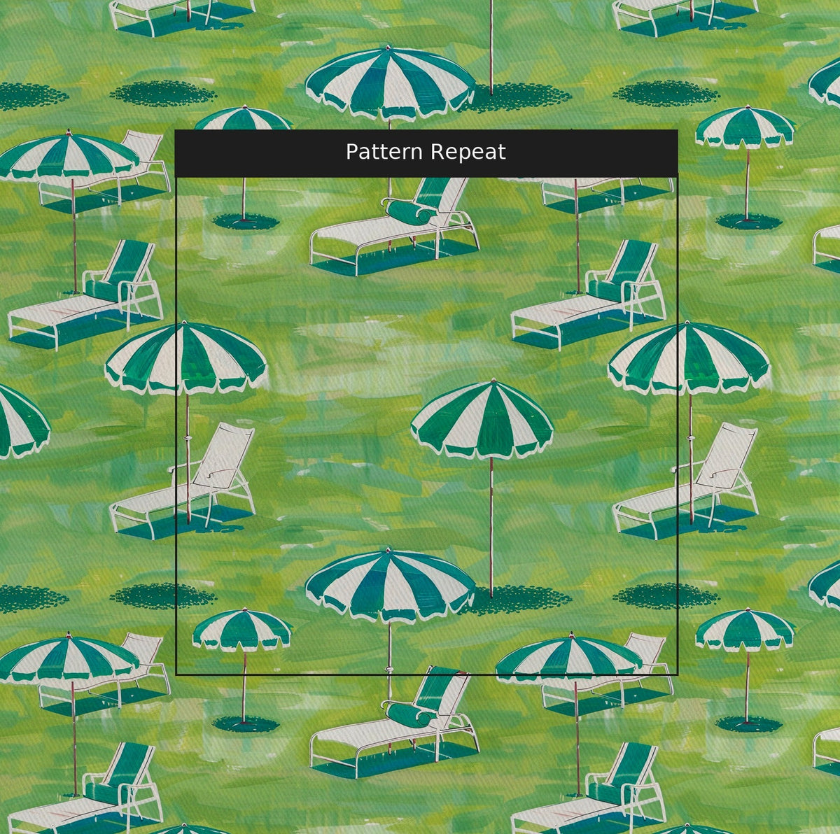 Estate Grounds - Fabric - Painted Paper