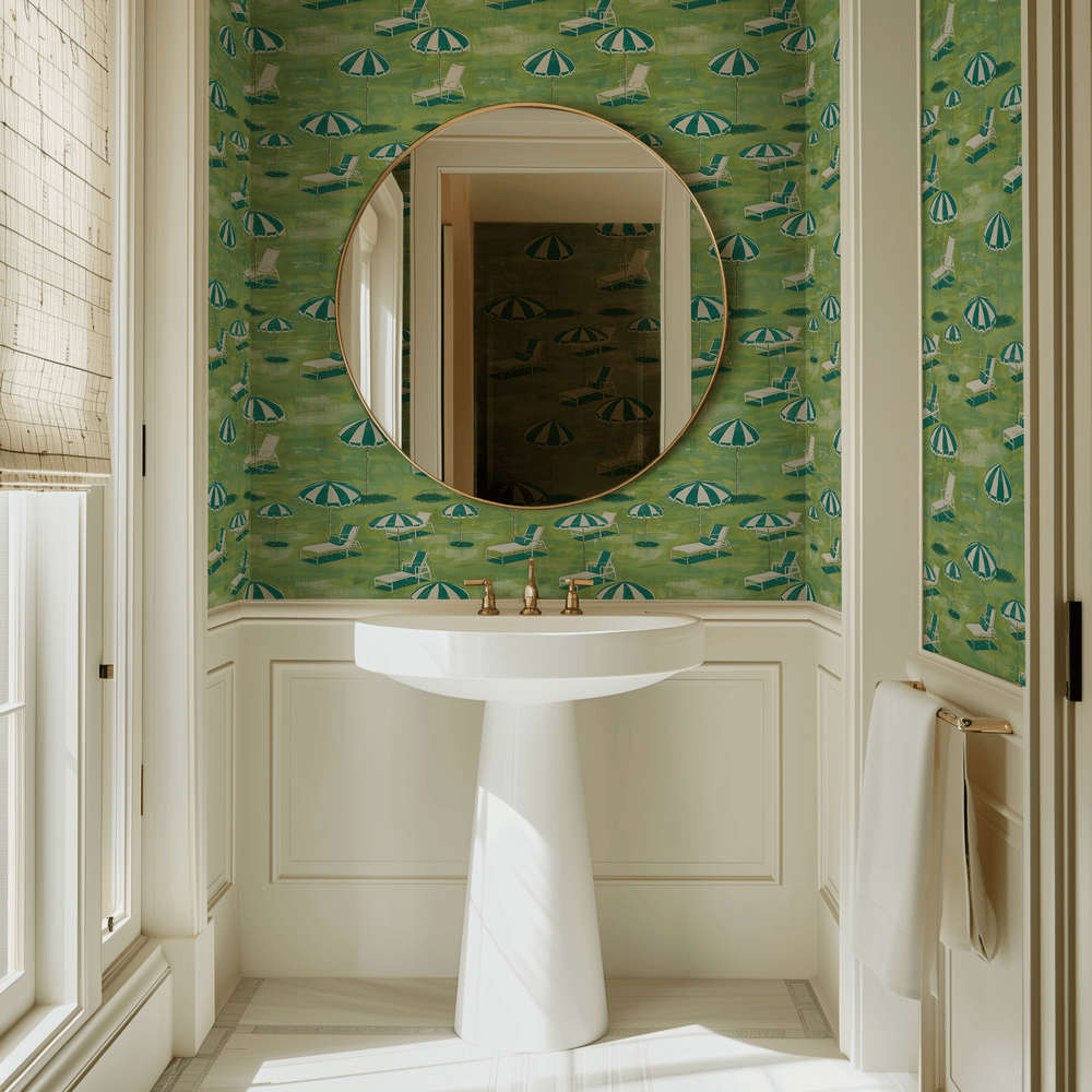 Estate Grounds Wallpaper - Painted Paper