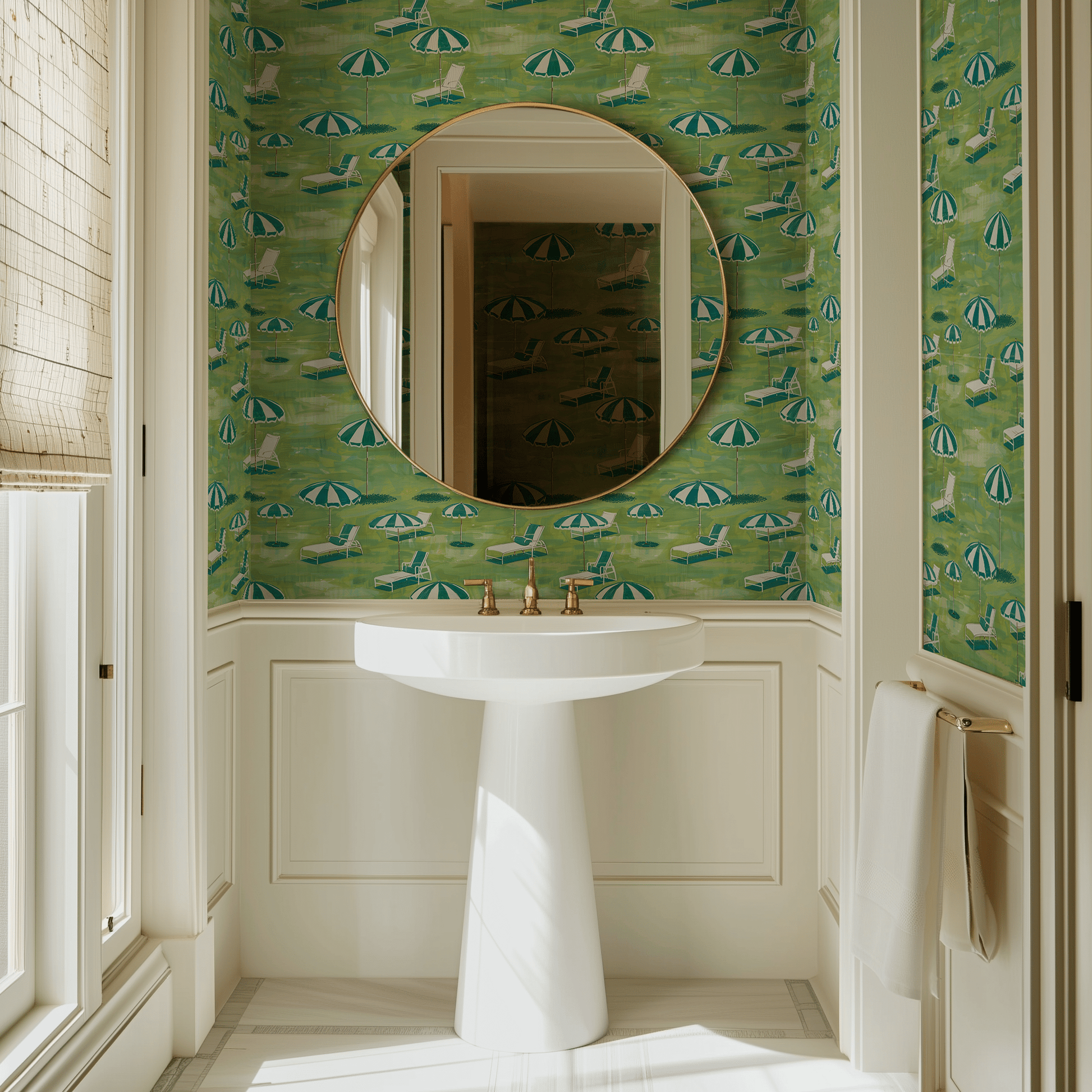 Estate Grounds Wallpaper - Painted Paper
