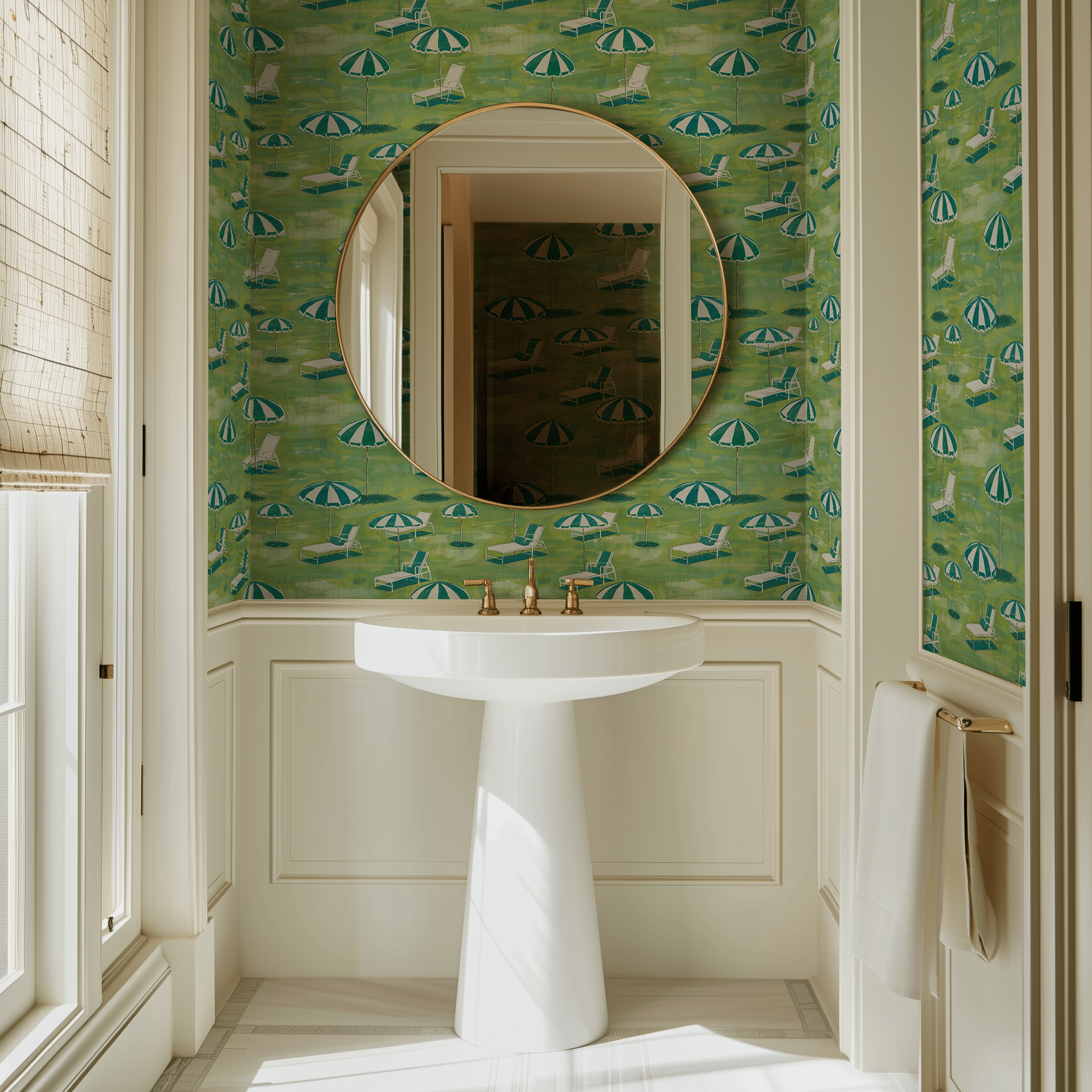 Estate Grounds Wallpaper - Painted Paper