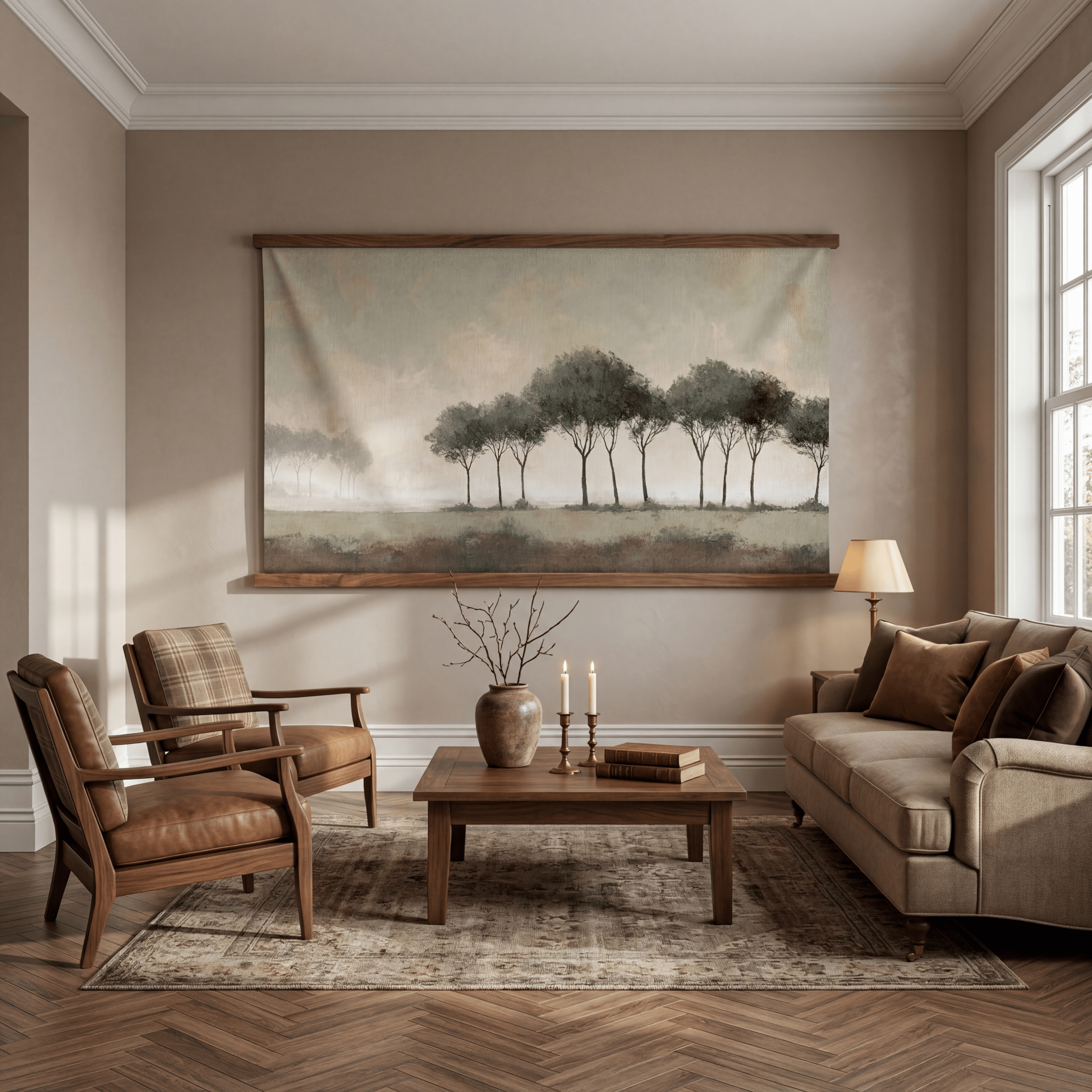 Evening Elms - Tapestry - Painted Paper