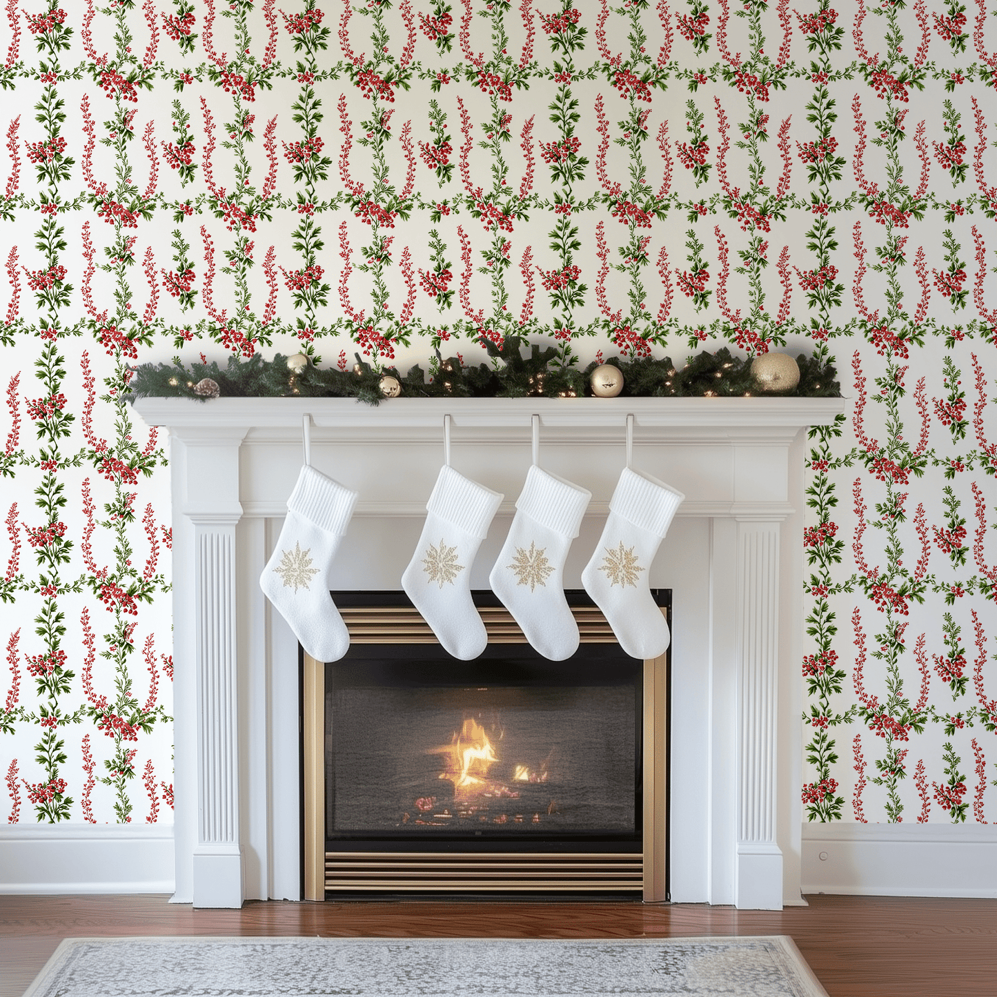 Evergreen Grace Wallpaper - Painted Paper