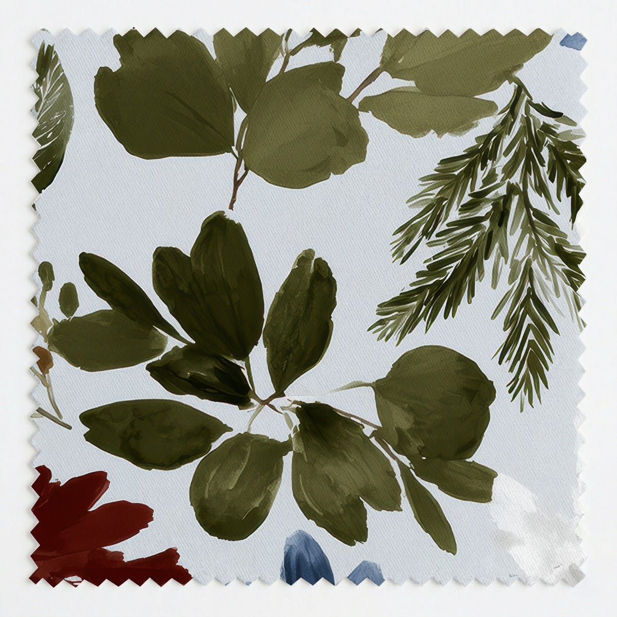 Evergreen Whisper - Fabric - Painted Paper