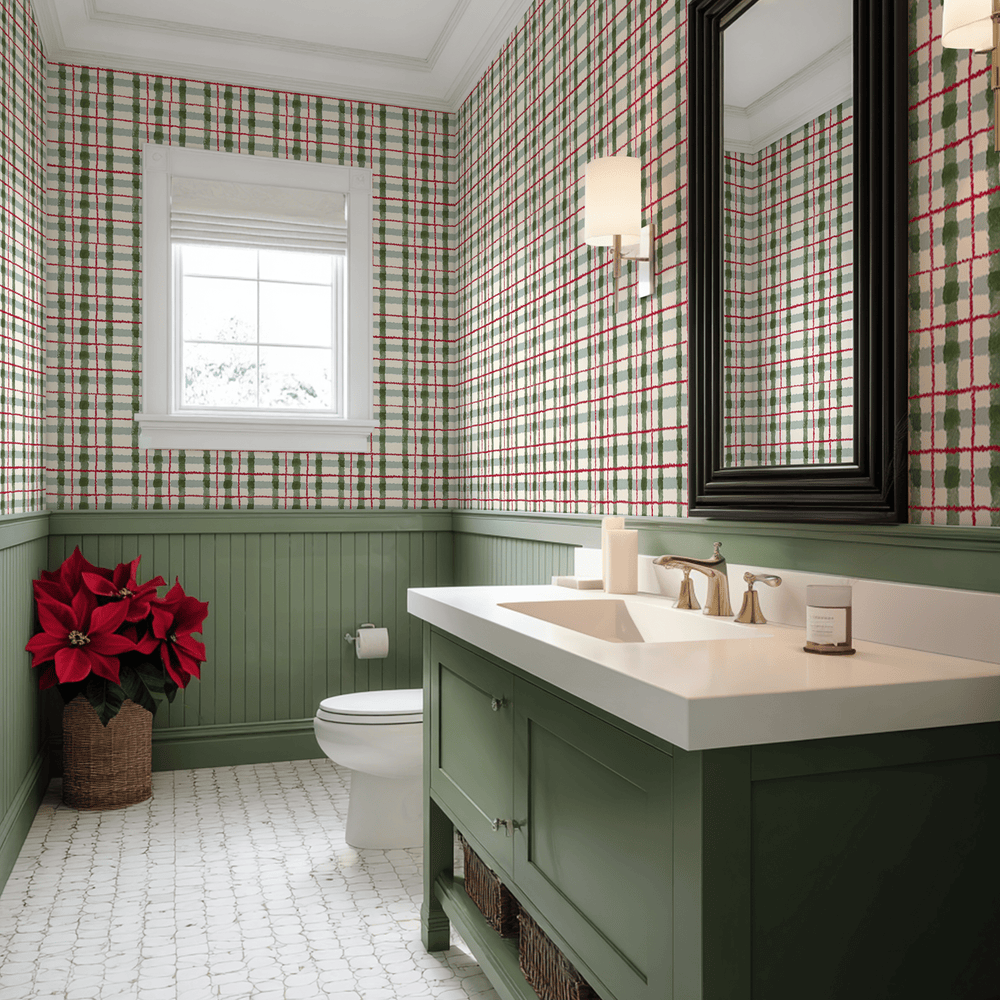 Everleigh Plaid Wallpaper - Painted Paper