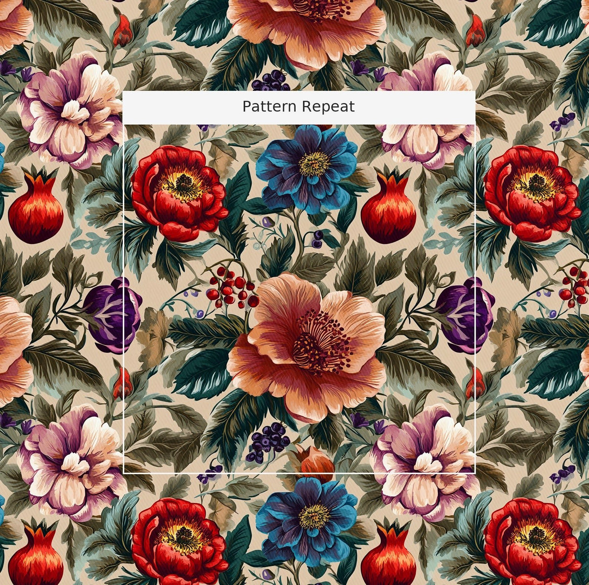 Exotic Paradise - Fabric - Painted Paper
