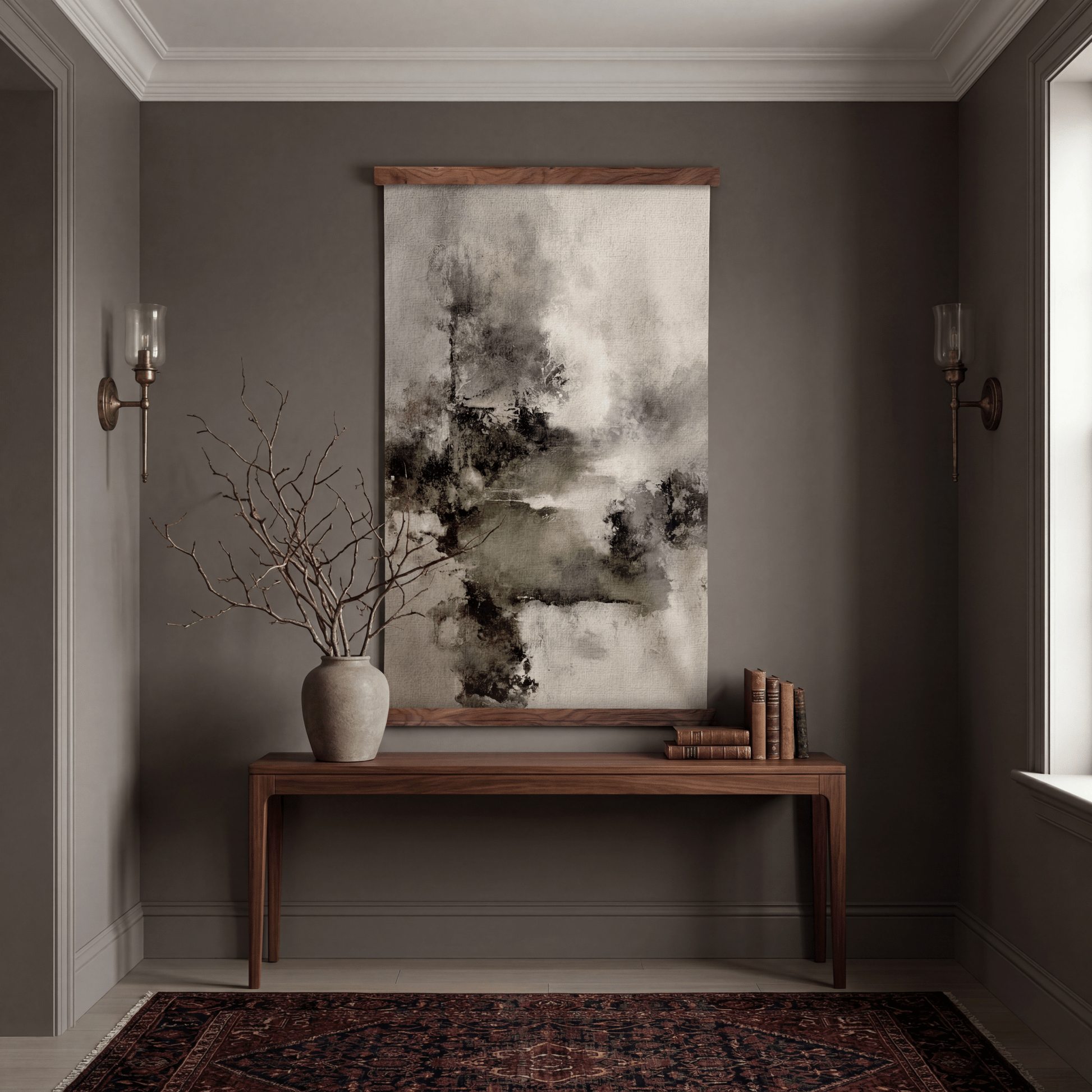 Faded Forms - Tapestry - Painted Paper