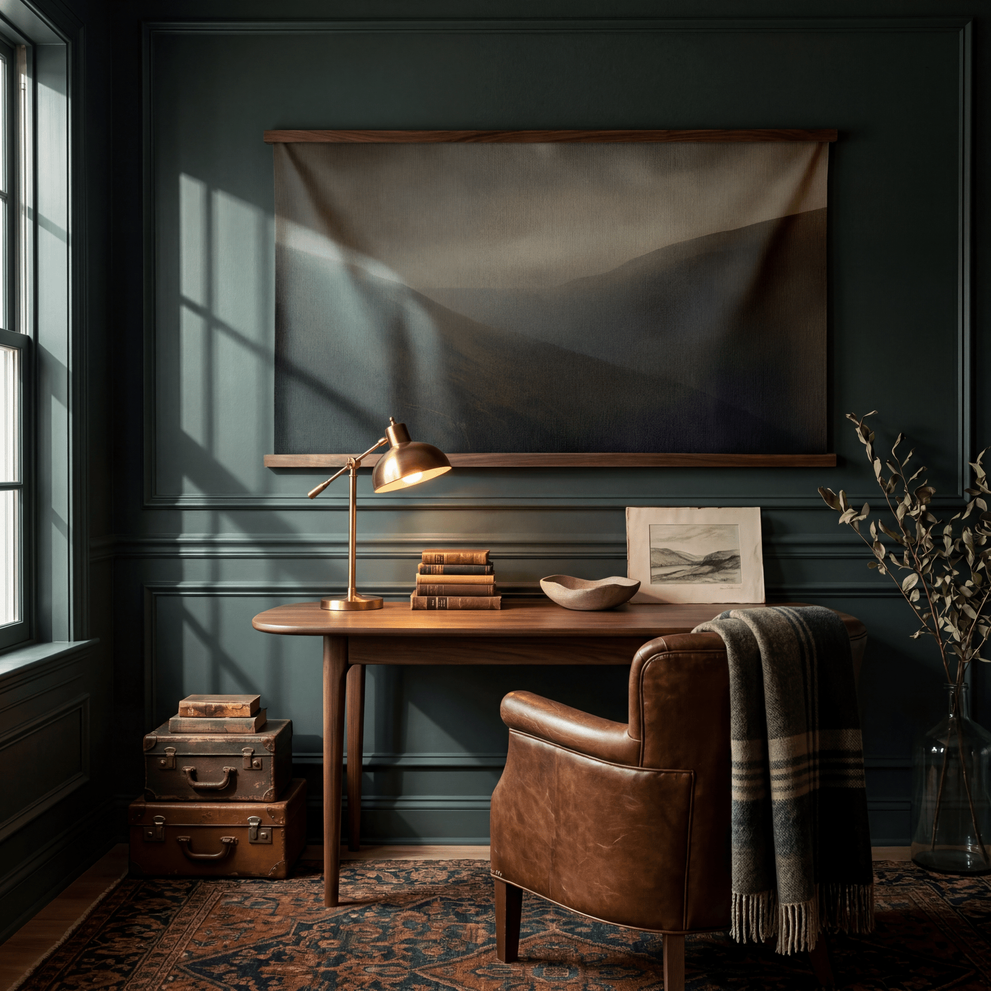 Fading Ridge - Tapestry - Painted Paper
