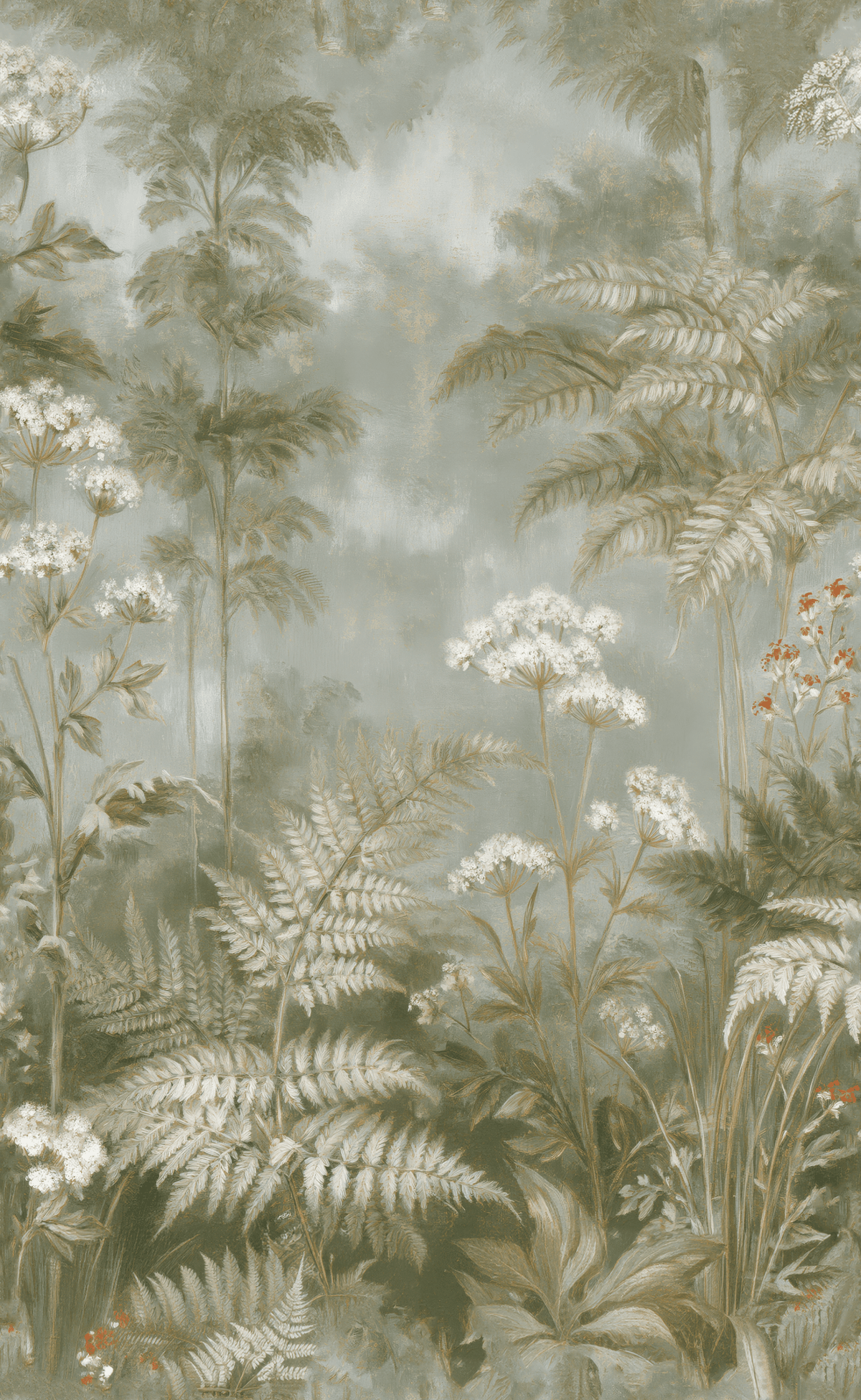 Fae & Ferns - Wall Mural - Painted Paper