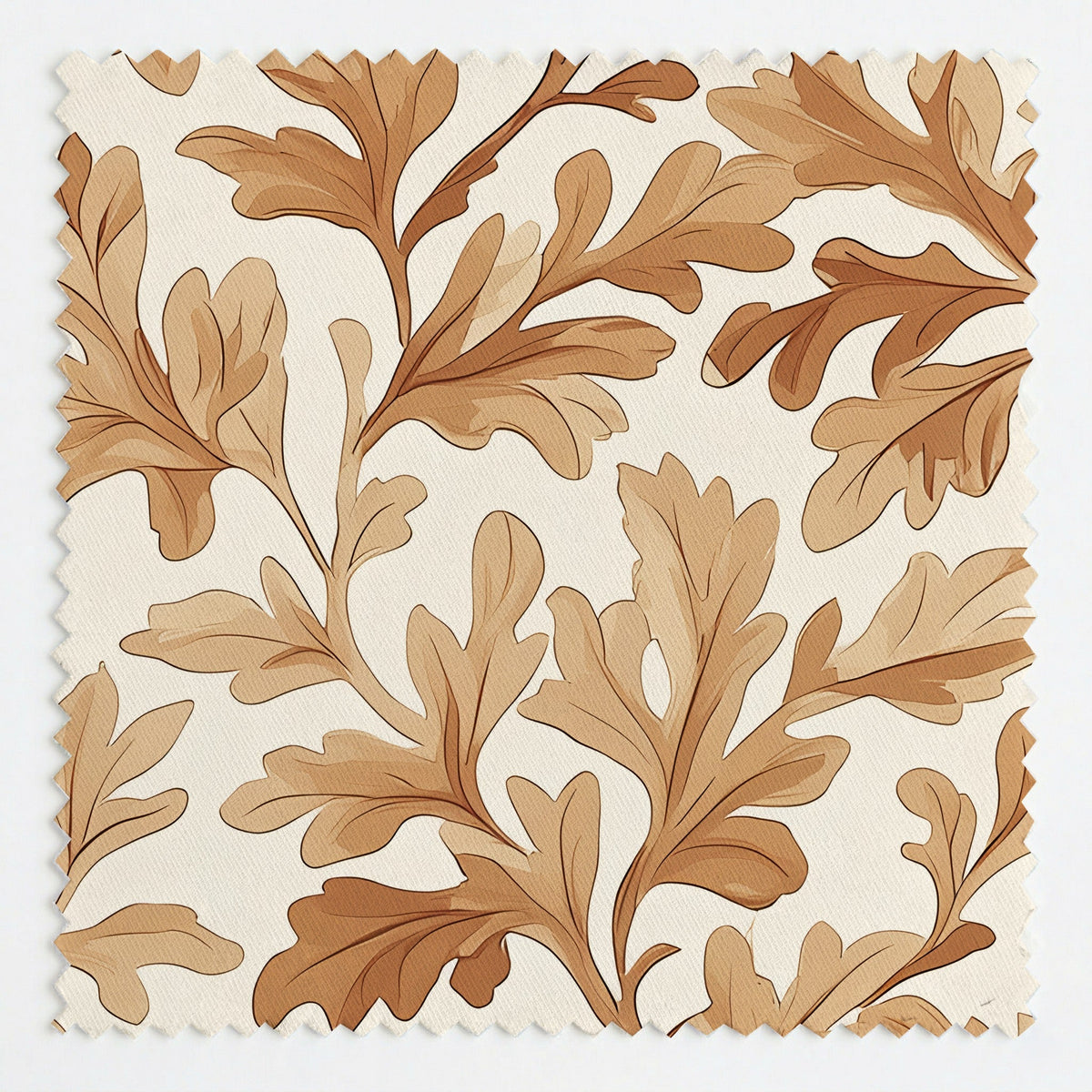Fallen Leaves - Fabric - Painted Paper