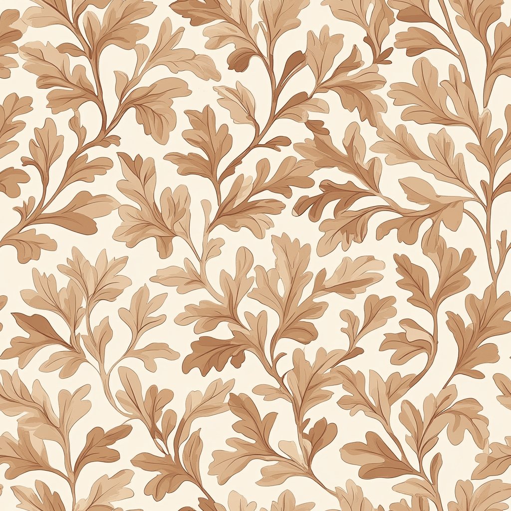 Fallen Leaves Wallpaper - Painted Paper