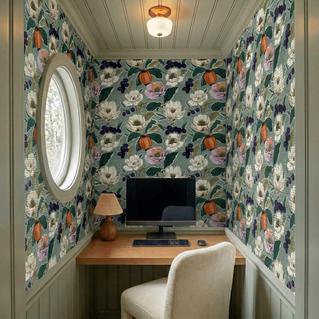 Mary Ella Faux Grasscloth Wallpaper
