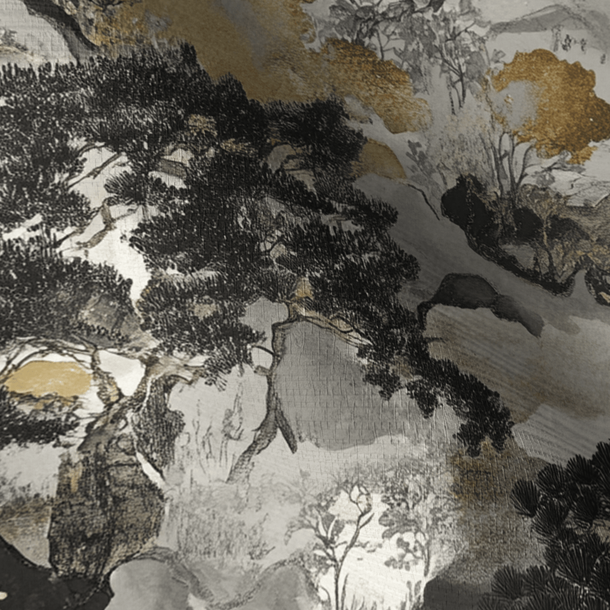 Fei Faux Grasscloth Wallpaper - Painted Paper
