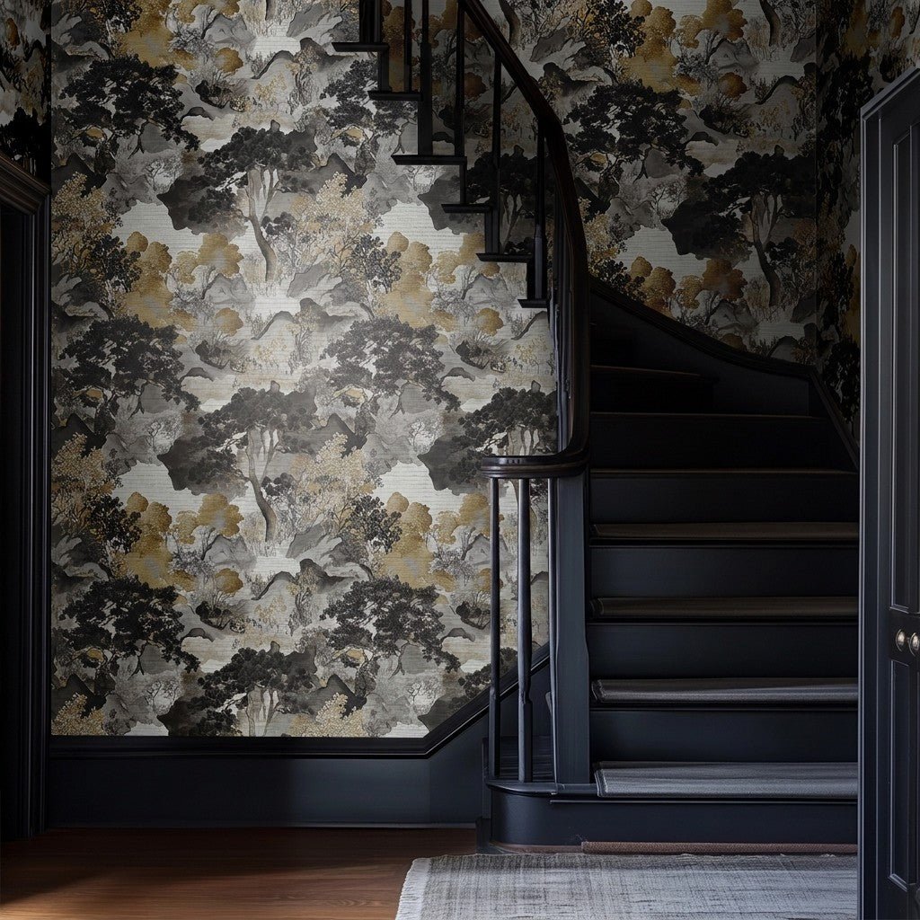 Fei Faux Grasscloth Wallpaper - Painted Paper