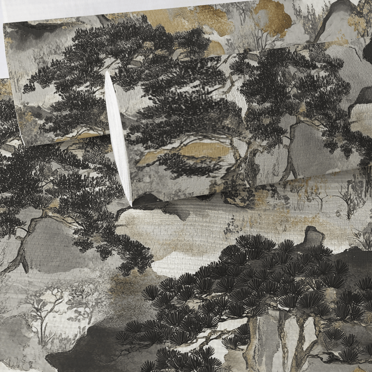 Fei Faux Grasscloth Wallpaper - Painted Paper