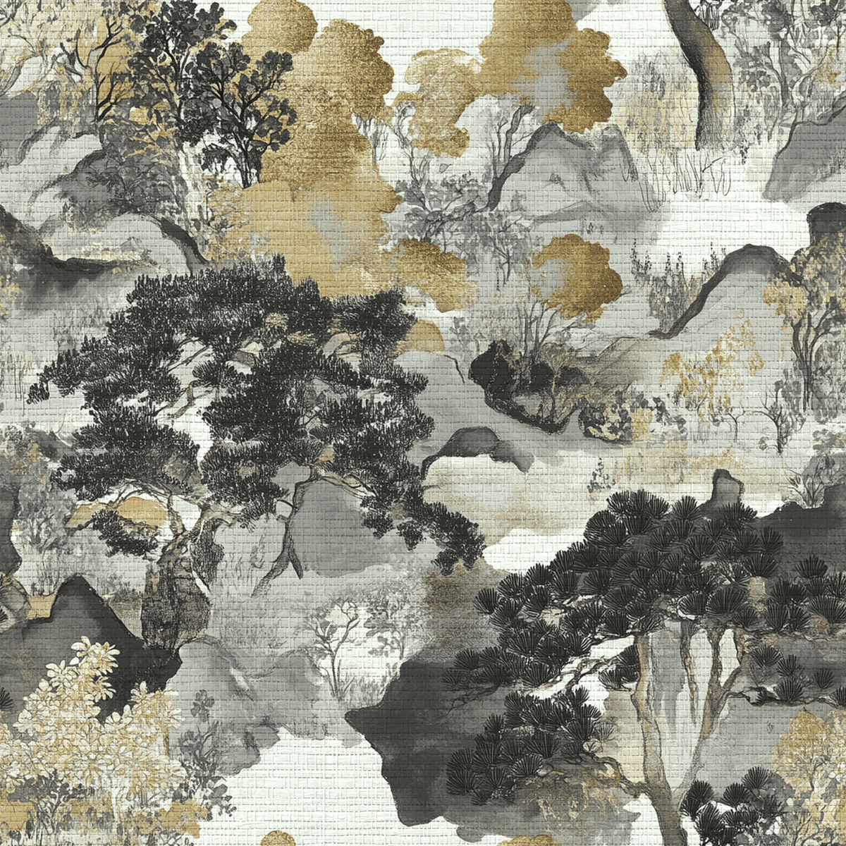 Fei Faux Grasscloth Wallpaper - Painted Paper