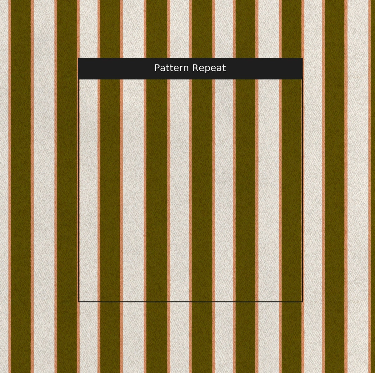 Fern Stripe - Fabric - Painted Paper