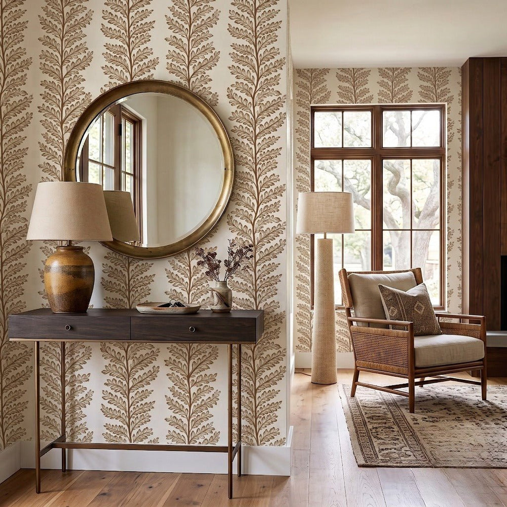 Fern Stripe Wallpaper - Painted Paper