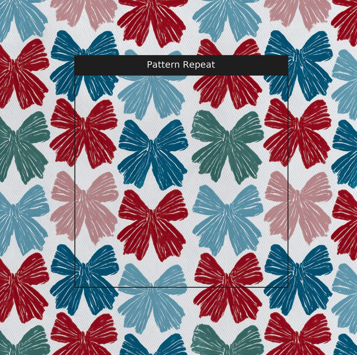 Festive Ties - Fabric - Painted Paper