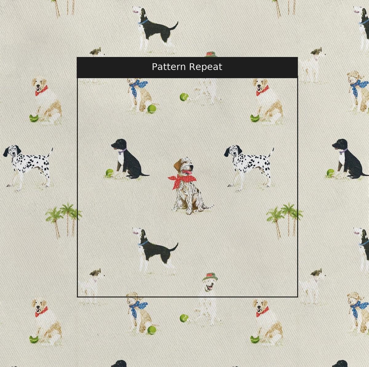 Fetch & Leisure - Fabric - Painted Paper