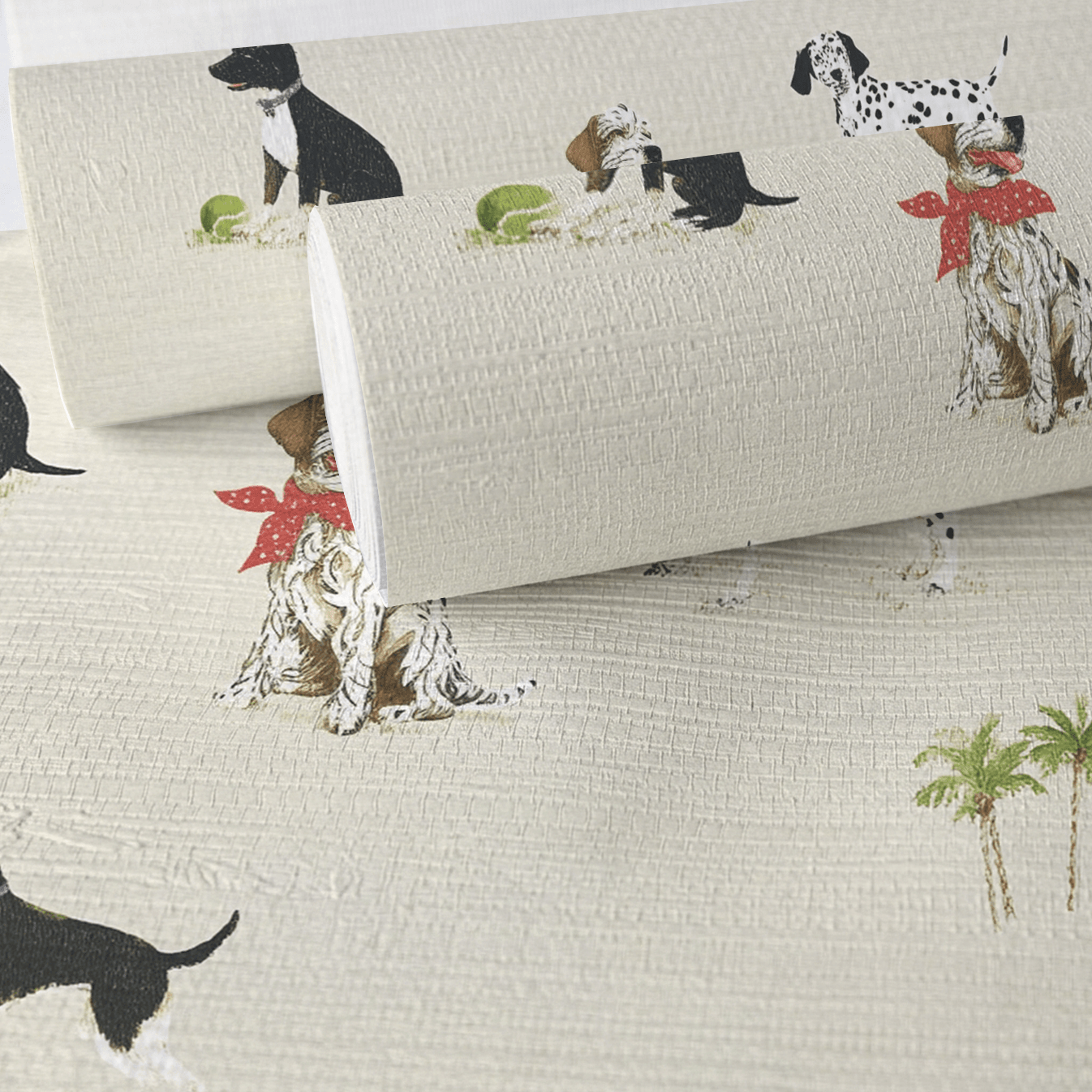 Fetch & Leisure Faux Grasscloth Wallpaper - Painted Paper
