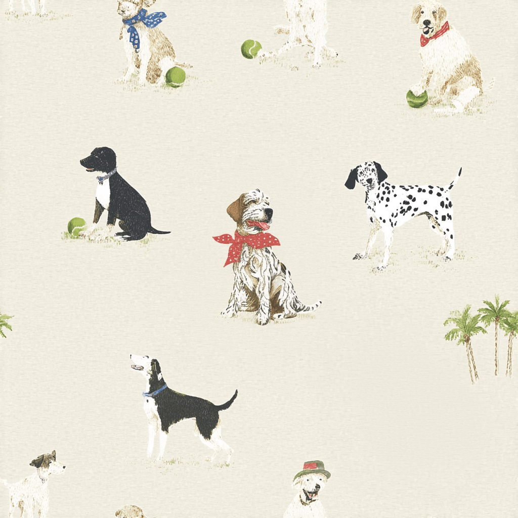 Fetch & Leisure Wallpaper - Painted Paper