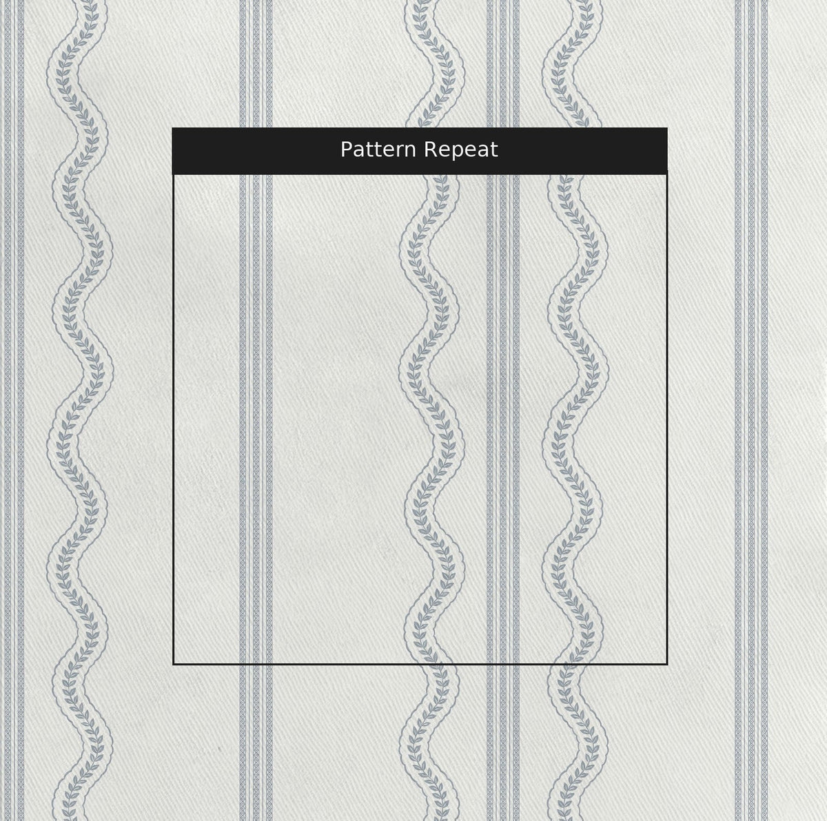 Fine Vine - Blue - Fabric - Painted Paper