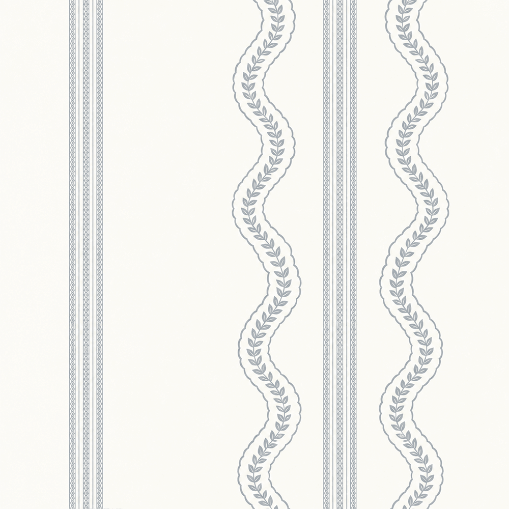 Fine Vine - Blue Wallpaper - Painted Paper