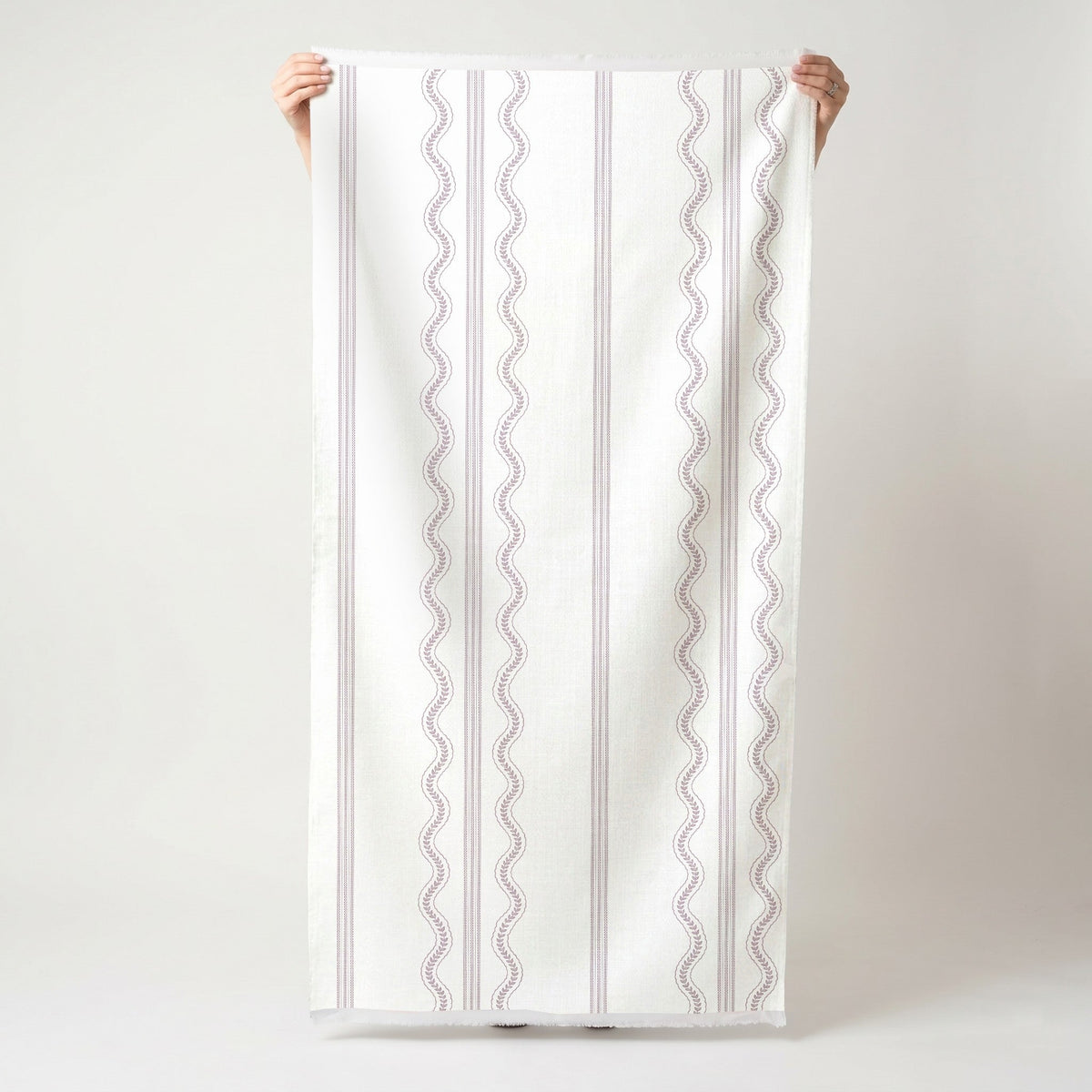 Fine Vine - Purple - Fabric - Painted Paper