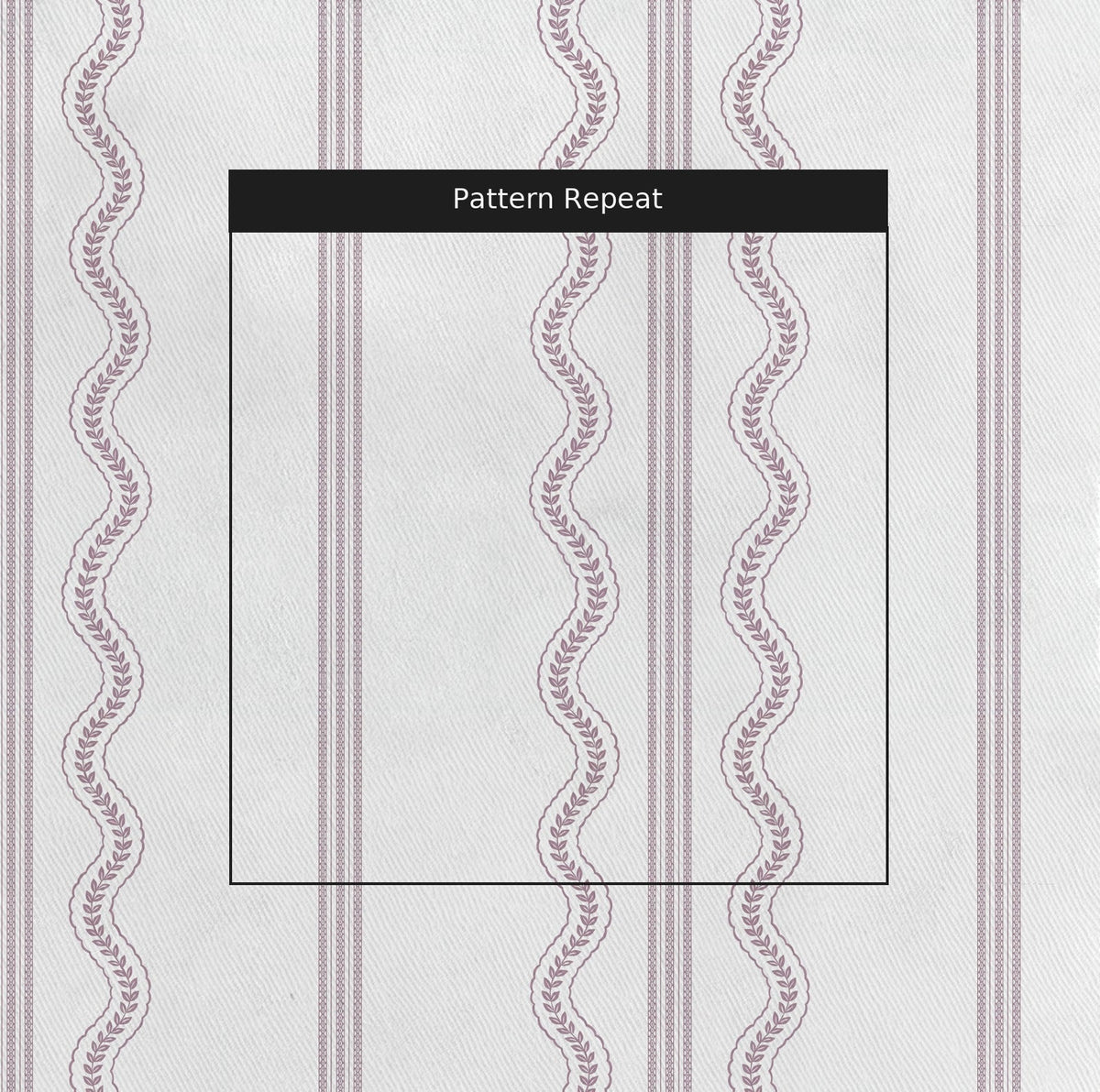 Fine Vine - Purple - Fabric - Painted Paper