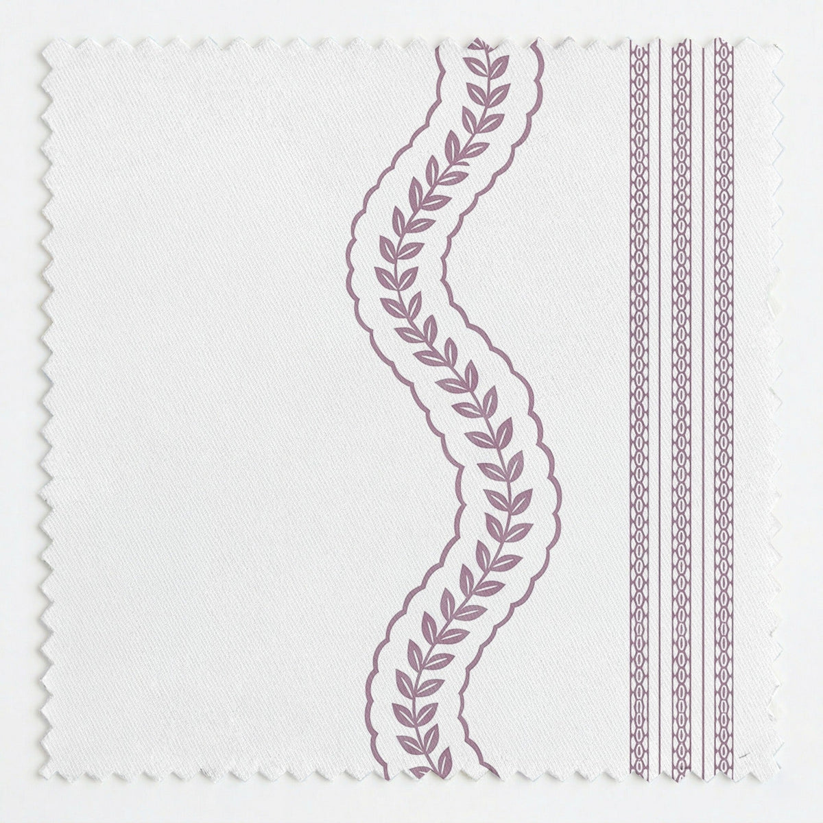 Fine Vine - Purple - Fabric - Painted Paper