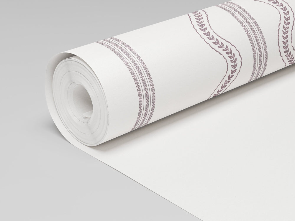 Fine Vine - Purple Wallpaper - Painted Paper
