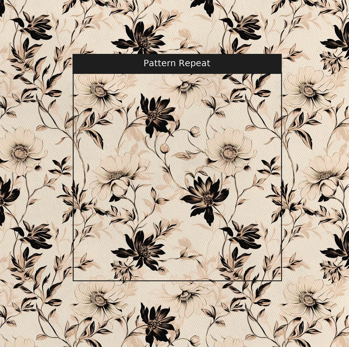 Fiona Floral - Fabric - Painted Paper