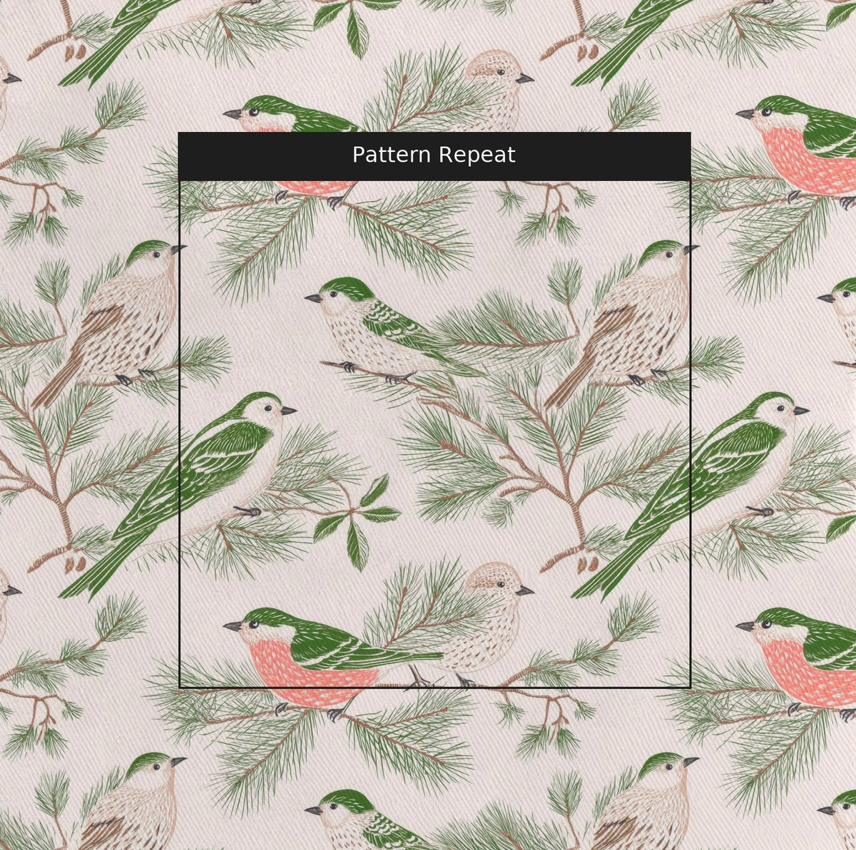 Fir & Finch - Fabric - Painted Paper