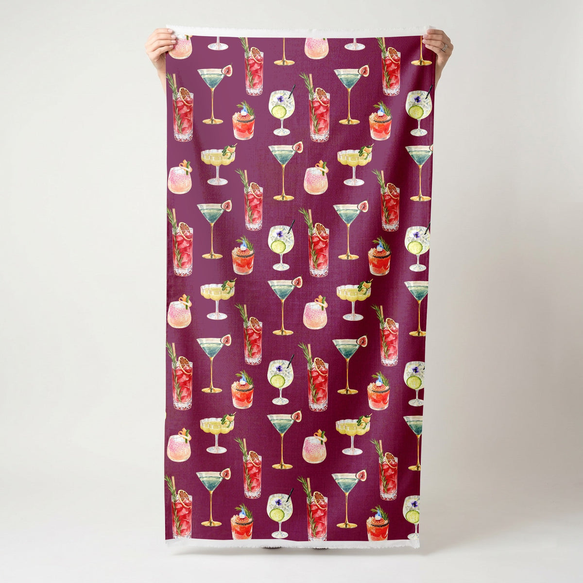 Five Oh Clock - Fabric - Painted Paper